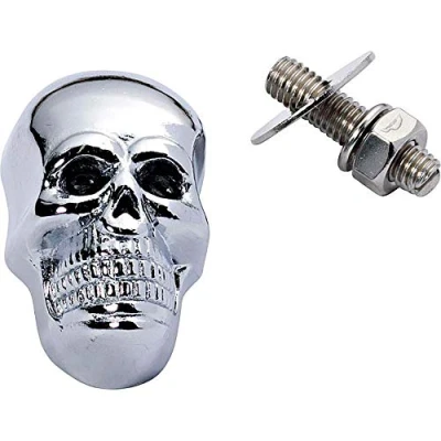 Abbildung von Hashiru Totenkopf Schraube M6 gross 40mm chrom