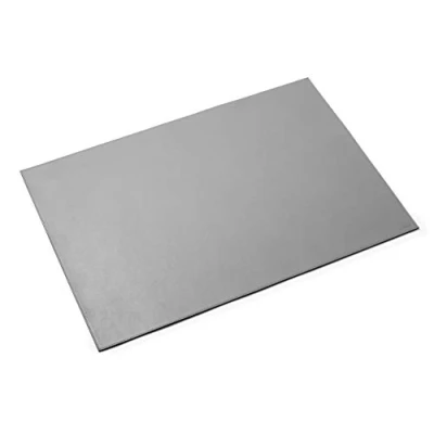 Abbildung von Durable Schreibunterlage aus hochwertigem, soften Leder, 650 x 450 mm, rutschfest, Made in Germany, grau, 730510