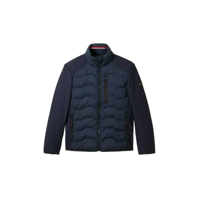 Abbildung von TOM TAILOR Herren 1042487 Hybrid Jacke mit Stehkragen, 10668 Sky Captain Blue, XXL