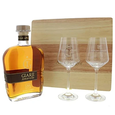 Abbildung von Grappa Affinata Amarone mit Ihrer individuellen Gravur als persönliche Geschenkidee