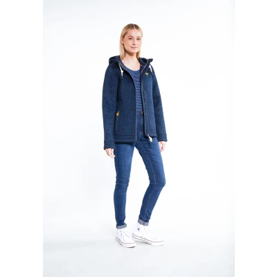 Abbildung von Schmuddelwedda Damen Strickfleecejacke XXL / Navy Melange 100% Polyester