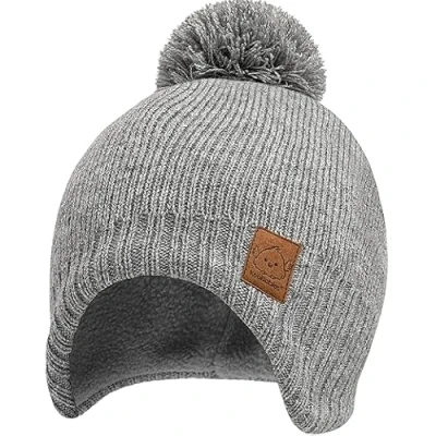 Abbildung von Baby Mütze, Mützen für Jungen, Mädchen Wintermütze Neugeborene, Beanie Kinder, Babymütze Mütze Mädchen, Säuglings Hut, Kinder (Gray)