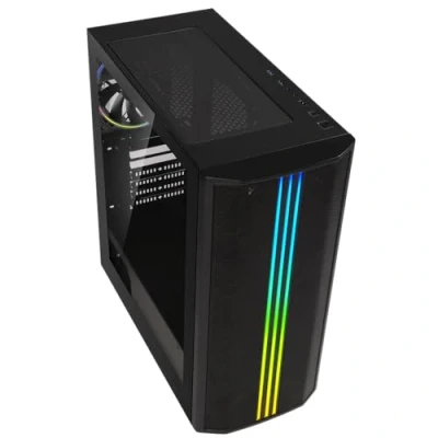 Abbildung von PC Gehäuse Medium Tower BITFENIX Saber Mesh FRGB (schwarz)