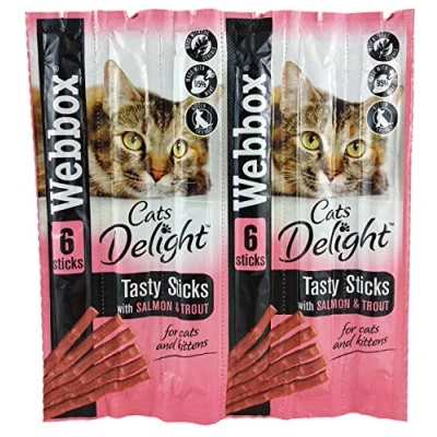 Abbildung von Webbox Cats Erfreuen Tasty Sticks mit Lachs &amp; Forelle (6 pro Packung 30 g) 6