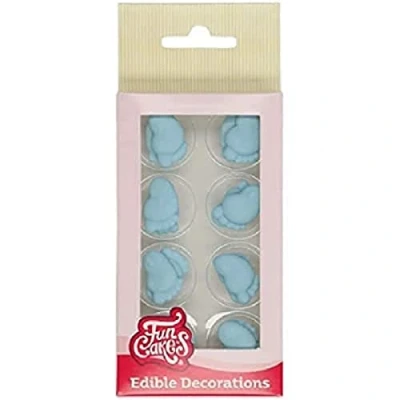 Abbildung von FunCakes Zucker Dekorationen Baby Füße Blau Set/16