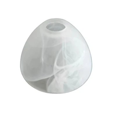 Abbildung von Lampenschirm E14 Barock konisch Glas Ersatz, Ersatzglas Lampe Schirm Ersatzschirm Lampenglas für Pendellampe Lampenschirme Hängelampen (1x Barock)