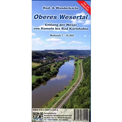 Abbildung von Oberes Wesertal: Entlang der Weser von Hameln bis Bad Karshafen