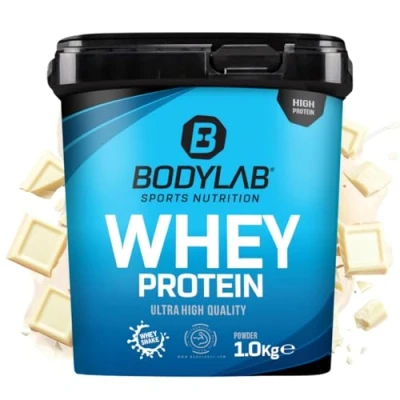 Abbildung von Bodylab24 Whey Protein Pulver, Weiße Schokolade, 1kg