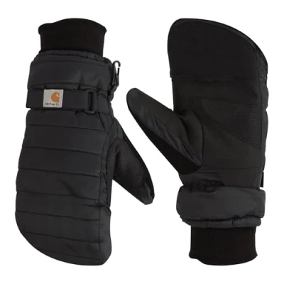 Abbildung von Carhartt Damen Quilts Isolierte Fäustlinge Handschuhe für kaltes Wetter, Schwarz, 42