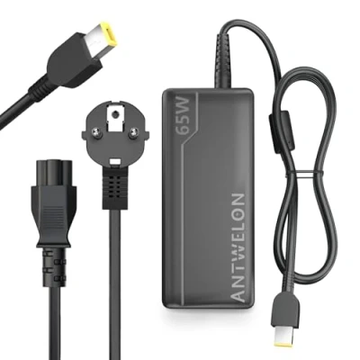 Abbildung von 65W 45W Laptop Netzteil Ladekabel Ladegerät für Lenovo Thinkpad T470 T470S T460 E531 E440 E450 E560 E570 L470 L440 X270 X250 Ideapad 300 500 Yoga 13 11S X1 Carbon 2015/2016 ANTWELON 20V 3,25A Slim Tip