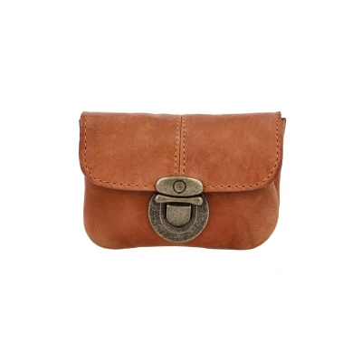 Abbildung von Gusti Gürteltasche Leder Chapal Damen und Herren Bauchtasche Festivaltasche klein Braun