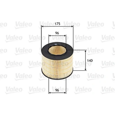 Abbildung von VALEO 585714 Luftfilter 140 175 Filtereinsatz SAAB: 9 5 Kombi, Limousine