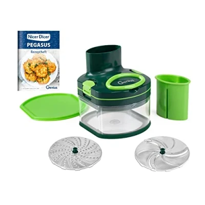 Abbildung von Genius Gemüseschneider Nicer Dicer Pegasus, 10 tlg, für schnelles &amp; sicheres Arbeiten