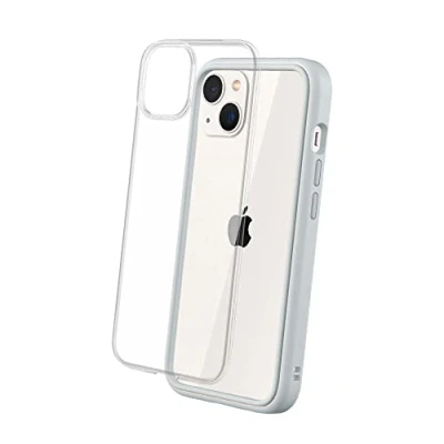 Abbildung von RhinoShield Modulares Case kompatibel mit [iPhone 13] Mod NX Anpassbare &amp; stoßdämpfende Schutzhülle im schlanken Design 3.5 Meter Fallschutz Platin Grau