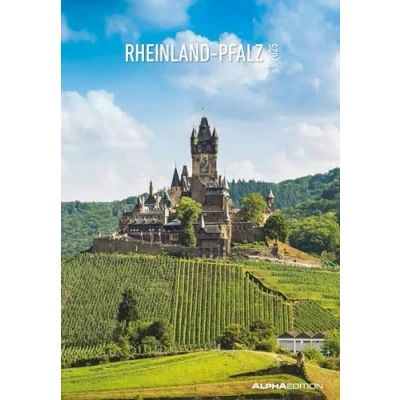 Abbildung von Alpha Edition Rheinland Pfalz 2025 Bildkalender, 23,7x34cm, Wandkalender mit Platz für Notizen und vielen Infos, Bilder aus Pfalz, deutsches Kalendarium Ferientermine DE/AT/CH