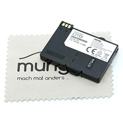 Abbildung von Ersatz Akku passend für Gigaset SL37H, 4015 Micro, S44, S440, SL1, SL100, SL150, SL2, Sl3, SL370, SL375, SL55, SL56, SL74, Telekom T Sinus 701A, 711 OTB mit mungoo Displayputztuch
