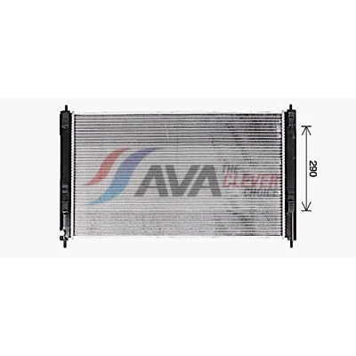 Abbildung von AVA COOLING SYSTEMS MT2276 Kühler, Motorkühlung Aluminium 700mm 408mm 16mm ohne Ausgleichsbehälter Kühlrippen gelötet MITSUBISHI: ASX SUV
