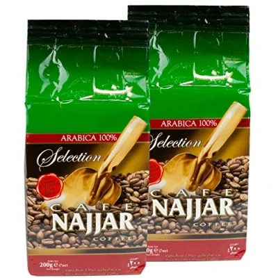 Abbildung von Najjar Arabischer Mokka Kaffee gemahlen mit Kardamom im 2er Set á 200 g Packung