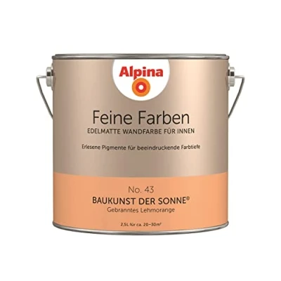 Abbildung von *Alpina* Wand und Deckenfarbe Feine Farben 2,5 Liter No. 43 Baukunst der Sonne