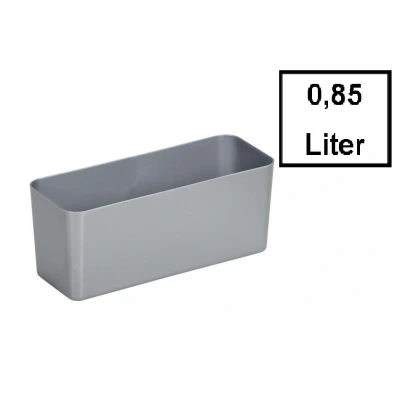 Abbildung von SUNWARE Q Line Basket 0,85 Liter für Box 1,3 183 x 70 76 mm metallic