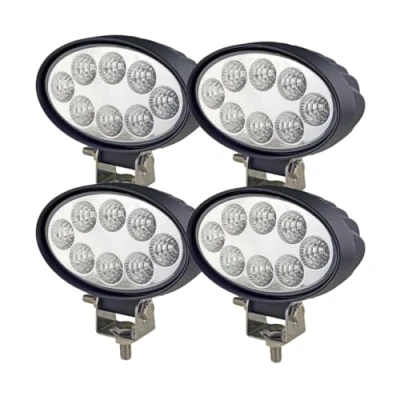 Abbildung von WELLIT 4X 24w Oval Led Arbeitsscheinwerfer Scheinwerfer Offroad 12V24V Fluchtlicht Arbeitslicht IP68 Traktor SUV