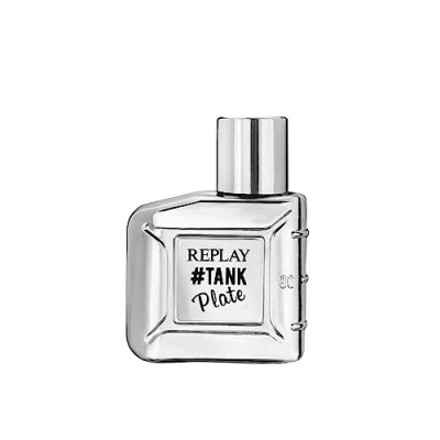 Abbildung von Replay Tank Custom For Man Eau de Toilette Intensiver und umhüllender Herrenduft mit kühlem Charakter, holziger Duftnote Aromatisch. Flasche 30 ml