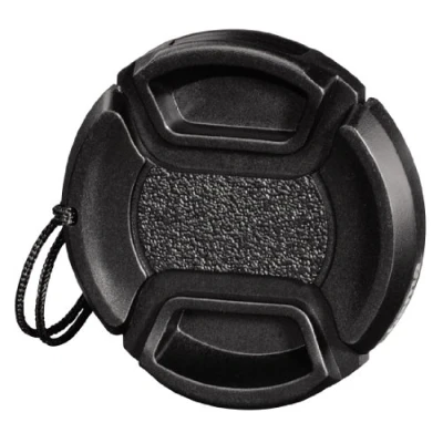 Abbildung von Hama Objektivdeckel für 40.5 mm Objektiv, Sicherungskordel, Smart Snap, Schwarz