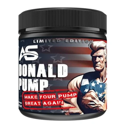 Abbildung von American Supps Donald Pump Booster PRE WORKOUT MUSKELAUFBAU Pulver, 510 g