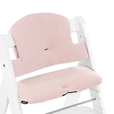 Abbildung von Hauck Hochstuhlauflage Select Muslin Mineral Rose, Sitzkissen für Alpha Hochstuhl 2 teilige Sitzauflage