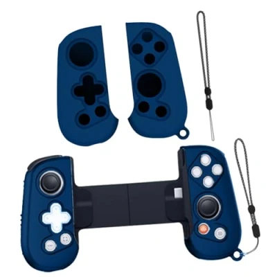 Abbildung von CRGANGZY für Backbone One Gamepad Controller Abdeckung Silikon Griff Schutzhülle mit Trageband Game kompatibel Mobile Gaming