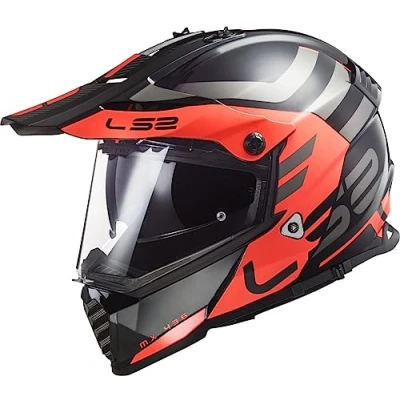Abbildung von LS2, Crosshelm motorrad Pioneer Adventurer mat black orange, XXS
