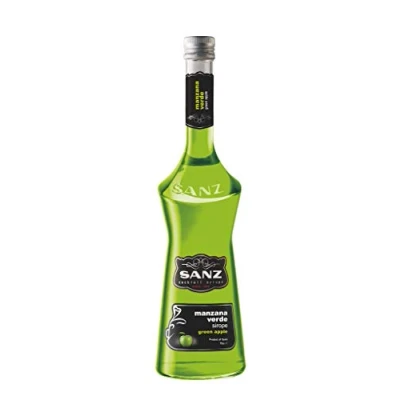 Abbildung von Grüner Apfelsirup von Sanz, alkoholfrei, 16% Apfelsaft, 0,7 L