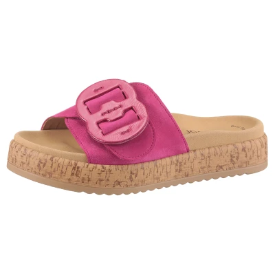 Abbildung von Gabor Pantolette flach, Damen, Größe: 36, Pink Schuhe