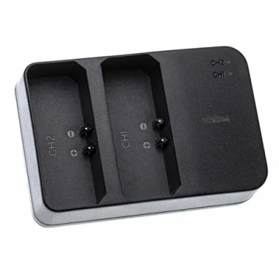 Abbildung von vhbw Dual USB Ladegerät kompatibel mit Godox VING V850, V860, V850II, V860II Kamerablitz Studioblitz Ladeschale, Ladeanzeige