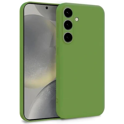 Abbildung von MyGadget Hülle für Samsung Galaxy S24 Plus Zweilagige Handyhülle mit Kameraschutz Cover Innenfutter &amp; Silikon außen Grün