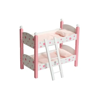 Abbildung von CHIC2000 Puppenbett Stars Pink, auch als zwei Einzelbetten verwendbar