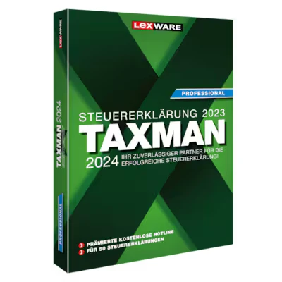 Abbildung von TAXMAN professional 2024 (1 Platz Lizenz)
