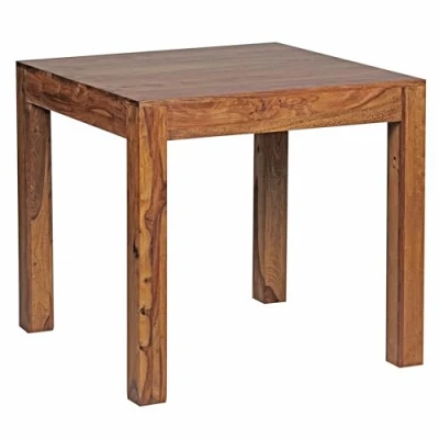 Abbildung von FINEBUY Esstisch SuVa1484_1 (MUMBAI Massivholz Sheesham 80 cm Holztisch braun), Esszimmer Tisch Design Küchentisch quadratisch