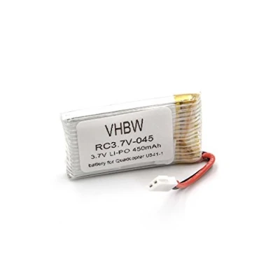 Abbildung von vhbw passend für UDI U841 16, U843, 1 Modellbau (450 mAh, 3,7 V, Drohnen Akku Li Ion 450 mAh (3,7 V)