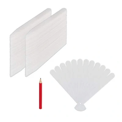 Abbildung von relaxdays Etikettenpapier Stecketiketten 300er Set aus Kunststoff