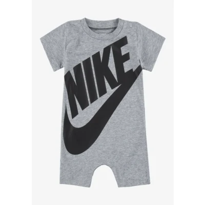 Abbildung von Nike Sportswear Futura Romper BABY Jumpsuit für Kinder, Größe: 50/56, Grey heather/black