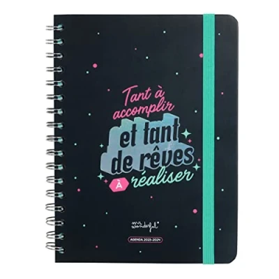 Abbildung von Mr.Wonderful Agenda Wonder 2023 2024 Wochenansicht so viele Träume zu erfüllen