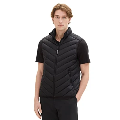 Abbildung von TOM Tailor Light Weight Weste, Herren, Größe: XL, Black