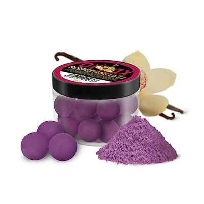 Abbildung von 50g 16mm BreaX POP UP Boiles Karpfen Köder Boilie Scopex Vanille