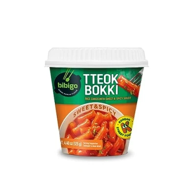 Abbildung von BIBIGO Tteokbokki Reiskuchen Cup mit Sweet und Spicy Sauce 1 x 125 g