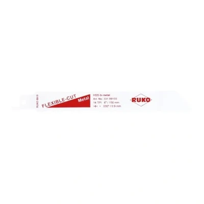 Abbildung von RUKO 33189155 Säbelsägeblatt 8915 5 150x18x0,9 14 TPI (5 Stück)
