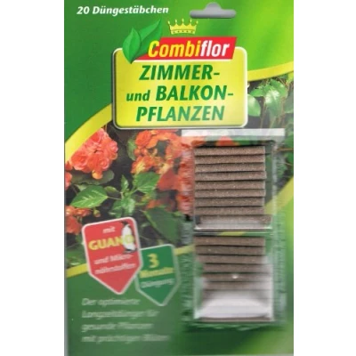 Abbildung von Combiflor Universaldünger Düngestäbchen Zimmerpflanzen Naturguano, Stück, 20 St., Düngestäbchen, Langzeitwirkung Dünger Pflanzenpflege