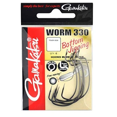 Abbildung von Gamakatsu Worm 330 Bottom Jigging Haken Hakengröße 5/0 Dropshothaken