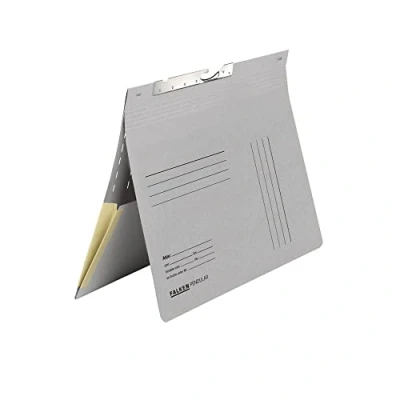 Abbildung von Original Falken 50er Pack Pendular Pendelhefter. Made in Germany. Aus Recycling Karton mit kaufmännischer Heftung, Schlitzstanzung und Dehntasche für DIN A4 grau Hefter Sammelmappe Blauer Engel