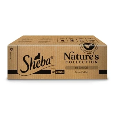 Abbildung von SHEBA Nature&#039;s Collection in Sauce Hochwertiges Katzennassfutter Feine Vielfalt (MSC) im Portionsbeutel 72 x 85g